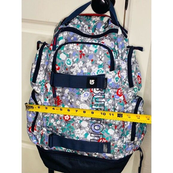 Burton Distortion 29L Backpack Floral Chambray School Skate Snowboarding EUC main image 5
